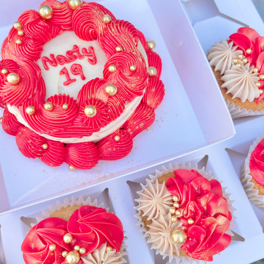 Bento Cake & 6 Cupcake Set Gift Box