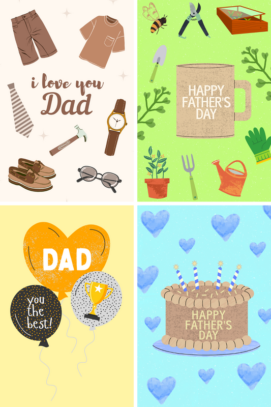 Fathers Day Cake Card