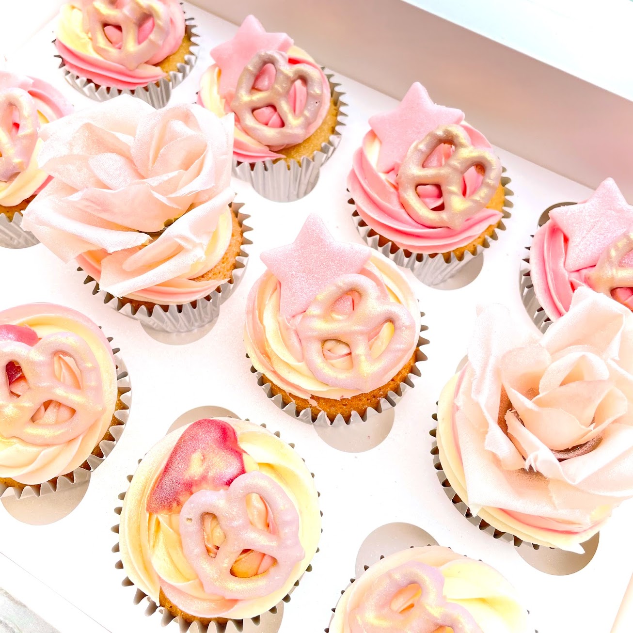 Flower cupcakes